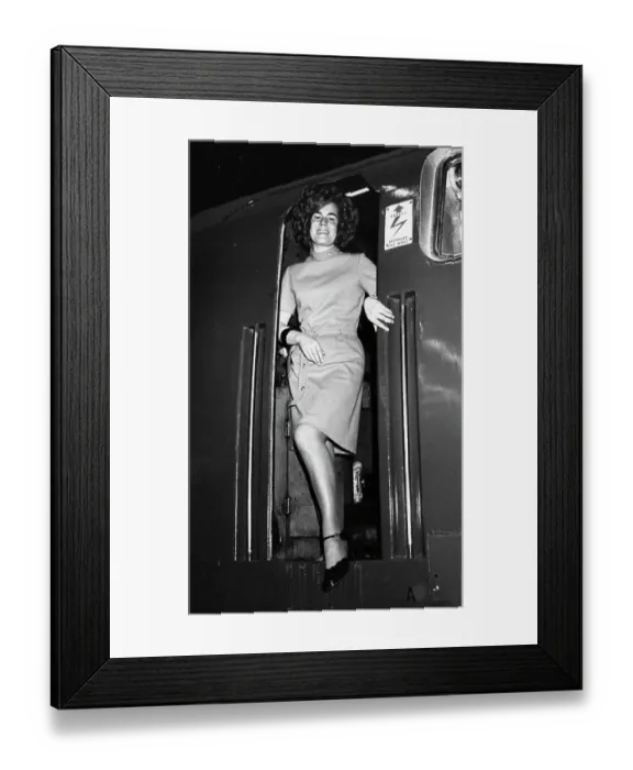 Framed Print : Jayne Clarke on No. 1023 Western Fusilier at Swindon Works, 1973 Framed Print : Jayne Clarke on No. 1023 Western Fusilier at Swindon Works, 1973