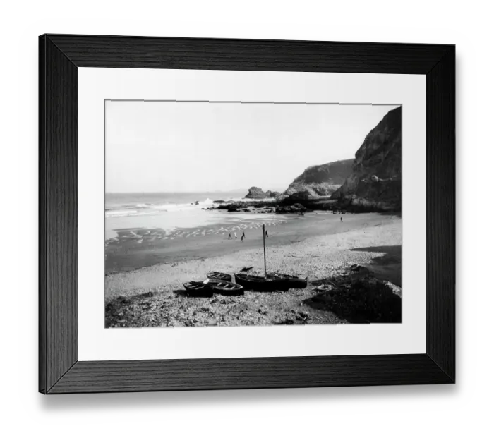 Framed Print : The Beach at Trevaunance Cove, St Agnes, Cornwall