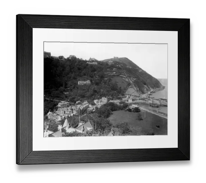 Framed Print : Lynton & Lynmouth, North Devon, 1924