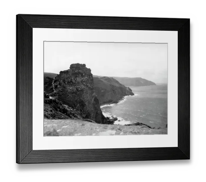 Framed Print : Castle Rock near Lynton, Devon, 1929