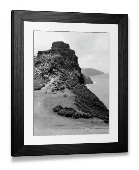 Framed Print : Castle Rock at Lynton, Devon, 1929 Framed Print : Castle Rock at Lynton, Devon, 1929