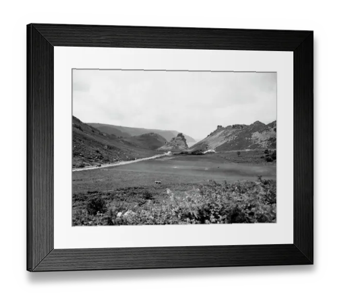 Framed Print : Valley of Rocks near Lynton in Devon, 1929 Framed Print : Valley of Rocks near Lynton in Devon, 1929