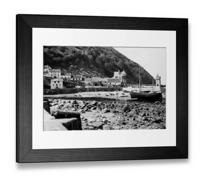 Framed Print : Lynmouth from the Harbour, 1934 Framed Print : Lynmouth from the Harbour, 1934