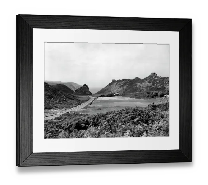 Framed Print : Valley of Rocks at Lynton, Devon, 1934