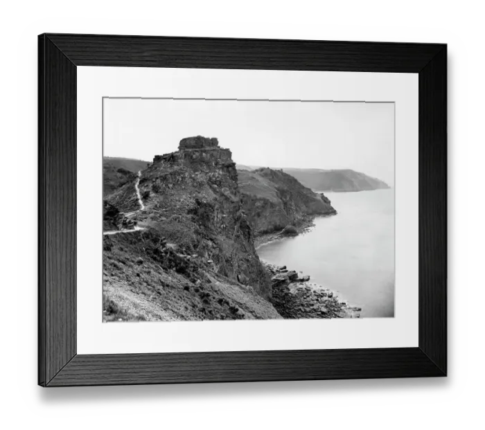 Framed Print : Castle Rock at Lynton, North Devon, 1934 Framed Print : Castle Rock at Lynton, North Devon, 1934