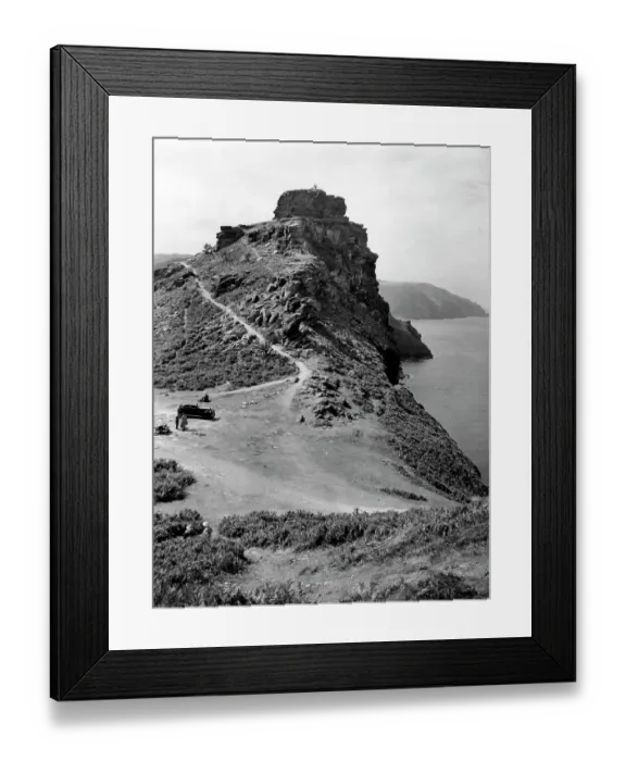Framed Print : Castle Rock at Lynton, North Devon, 1934