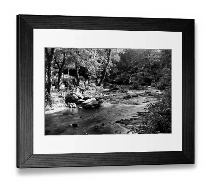 Framed Print : Watersmeet in The Lyn Valley, Devon, 1934