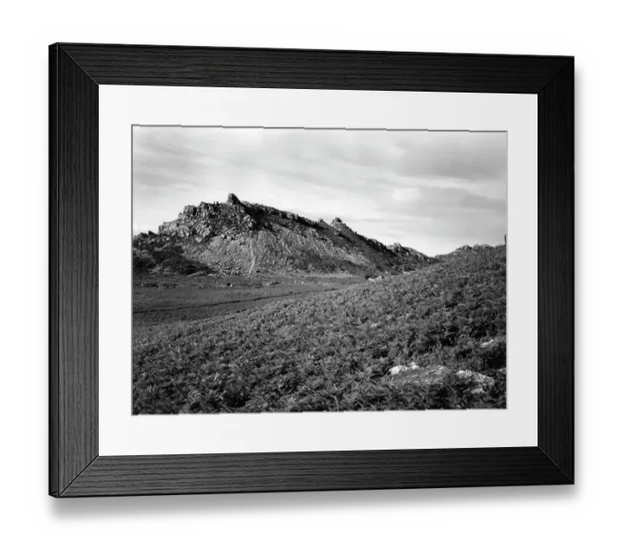 Framed Print : Valley of Rocks, Exmoor, 1950