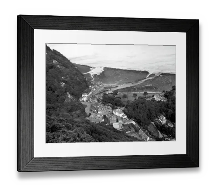 Framed Print : Lynmouth in Devon, August 1950