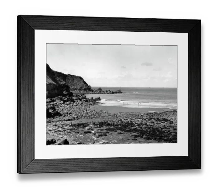 Framed Print : Lee Bay near Lynton, Devon, 1950 Framed Print : Lee Bay near Lynton, Devon, 1950