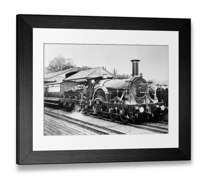 Framed Print : Dragon 4-2-2 Locomotive Framed Print : Dragon 4-2-2 Locomotive
