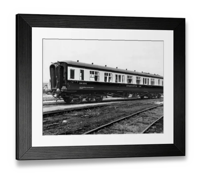 Framed Print : Dynamometer Car, No. DW150192, May 1961