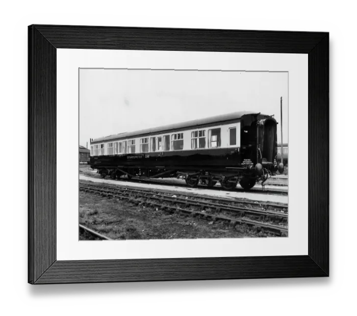 Framed Print : Dynamometer Car No. 150192, May 1961