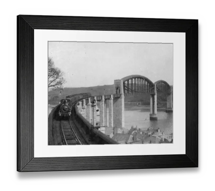 Framed Print : Royal Albert Bridge, c1900