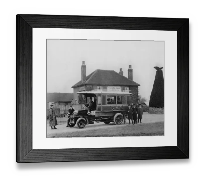 Framed Print : GWR Milnes Daimler Omnibus, 1904 Framed Print : GWR Milnes Daimler Omnibus, 1904
