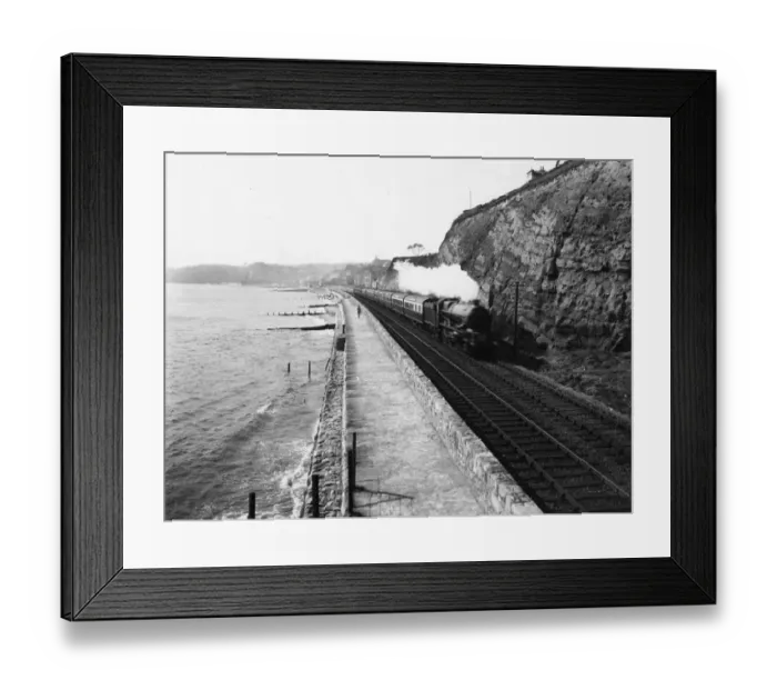 Framed Print : King Class locomotive at Dawlish, 1933 Framed Print : King Class locomotive at Dawlish, 1933