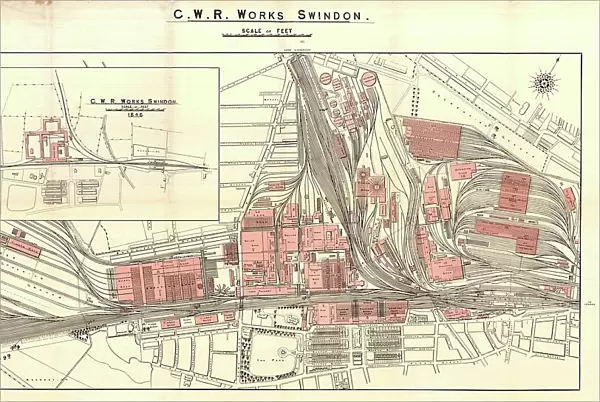Swindon Works Map c.1940