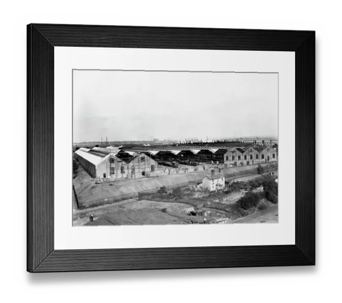 Framed Print : The building of 24 Shop (Stage 6)