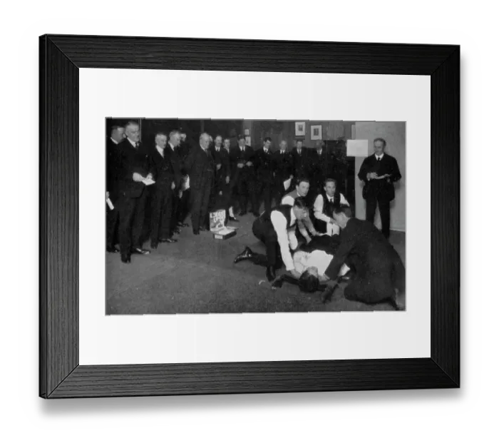 Framed Print : St John Ambulance Association Competition, June 1927 Framed Print : St John Ambulance Association Competition, June 1927
