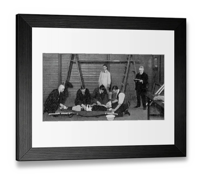 Framed Print : St John Ambulance Competition, June 1928 Framed Print : St John Ambulance Competition, June 1928