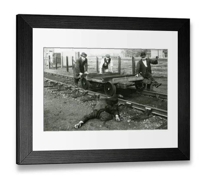 Framed Print : Image from the Safety Movement Campaign, about 1913