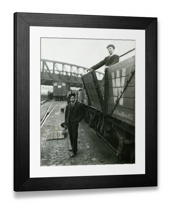 Framed Print : Staged accident image from the Safety Movement campaign, about 1913
