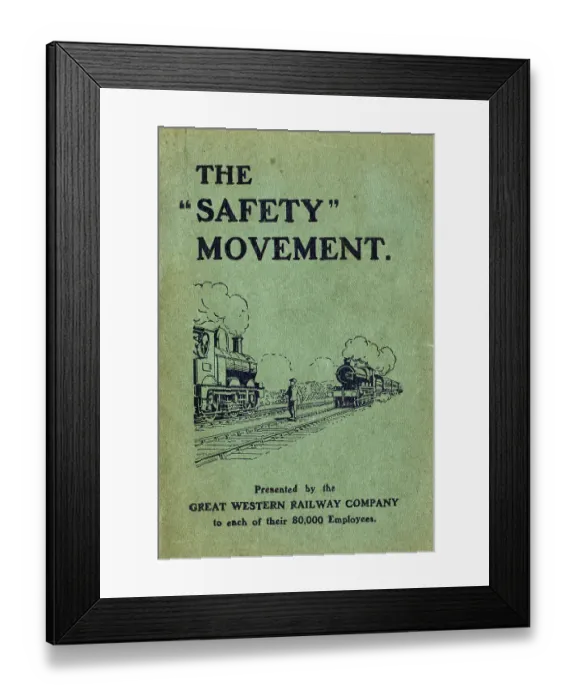 Framed Print : The Safety Movement booklet, 1914