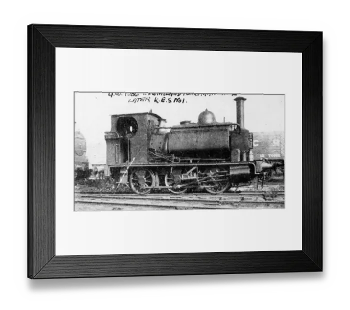Framed Print : No. 1386. 0-6-0 Saddle Tank. Built in 1875 by Fox, Walker