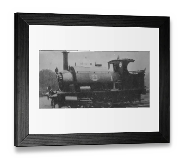 Framed Print : No 1331. 0-6-0 Saddle Tank. Built in 1877 by Fox, Walker