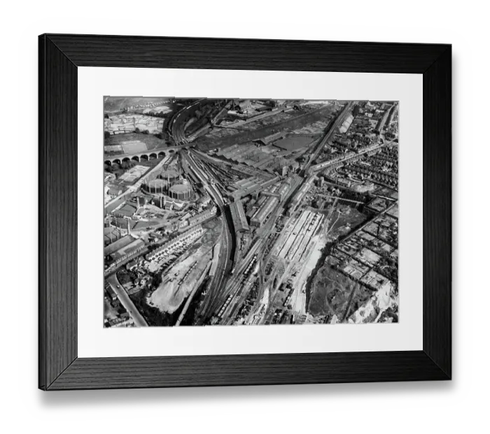 Framed Print : Aerial view of Stafford Road Works, Wolverhampton, about 1930