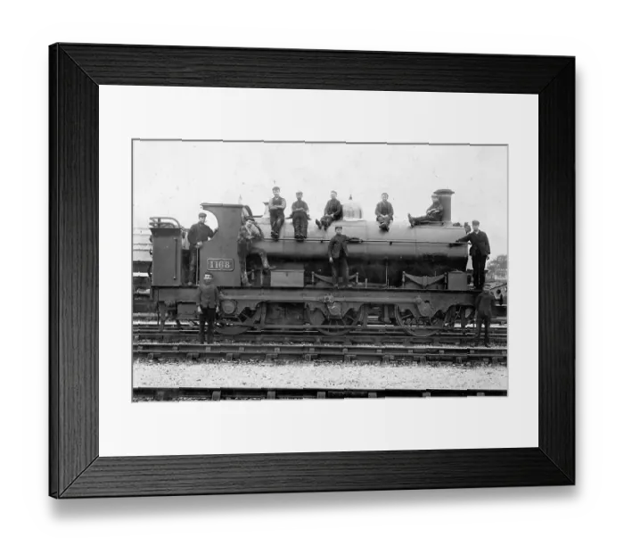Framed Print : Engine cleaning apprentices in about 1900