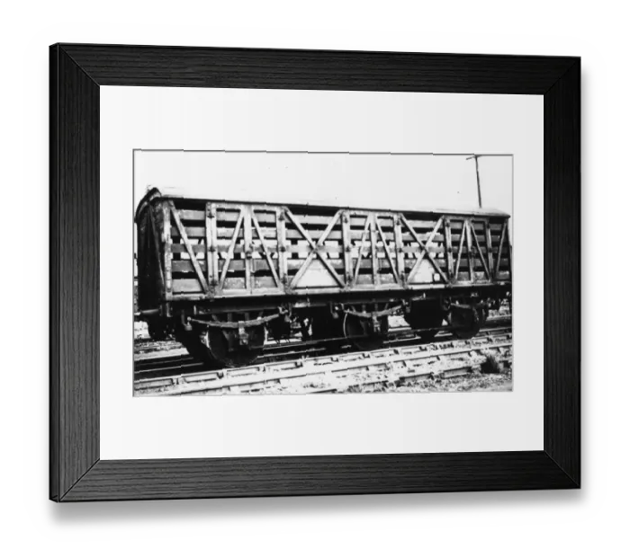 Framed Print : Six Wheeled Siphon 4 door milk van, No. 1697