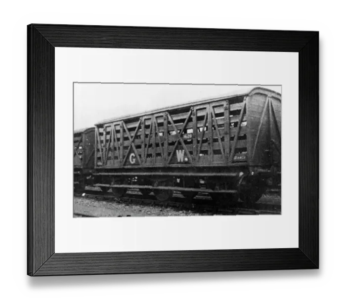 Framed Print : Six Wheeled Siphon milk van, No 1628