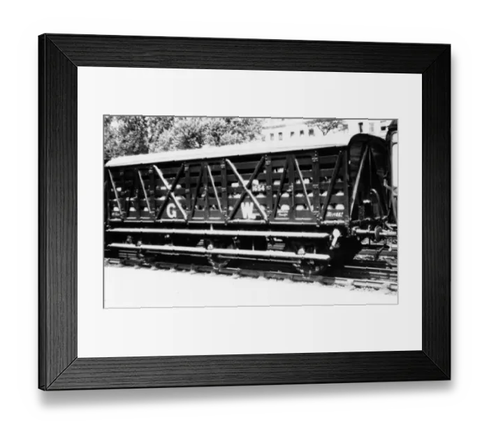 Framed Print : Six Wheeled Siphon, low roof milk van, No. 1654