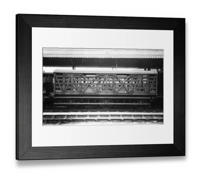 Framed Print : Six Wheeled Siphon, low roof milk van, No. 1744