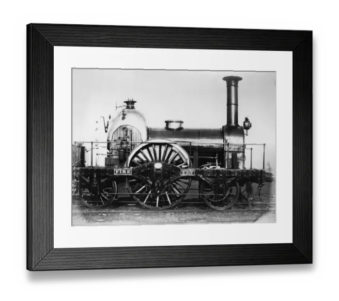 Framed Print : Fire Fly. 2-2-2 Broad Gauge locomotive designed by Daniel Gooch and built in 1840