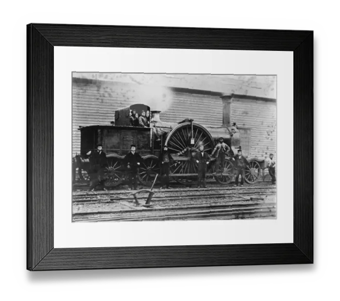 Framed Print : Bristol & Exeter Railway Broad Gauge Locomotive