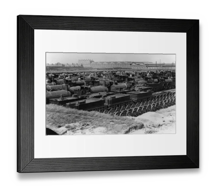 Framed Print : Broad Gauge Dump, Swindon, 1892
