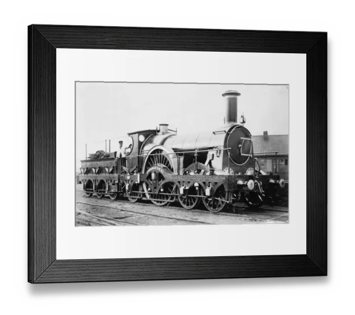 Framed Print : Bulkeley. 4-2-2 broad gauge locomotive built 1865. Rover class