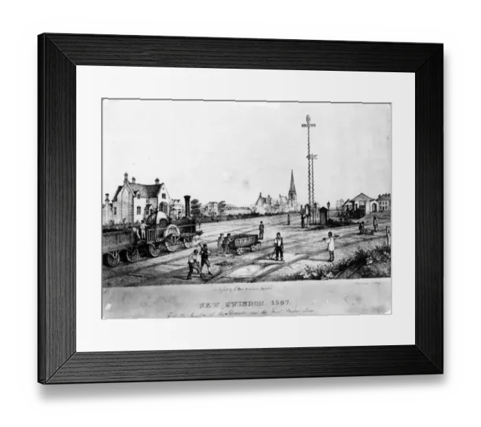 Framed Print : New Swindon, 1847