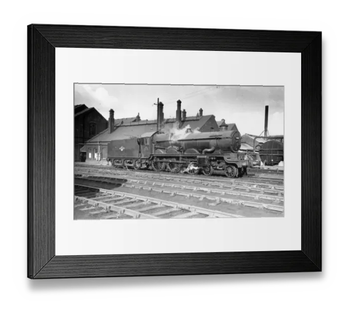 Framed Print : No 5002 Ludlow Castle outside Swindon Works, 1962