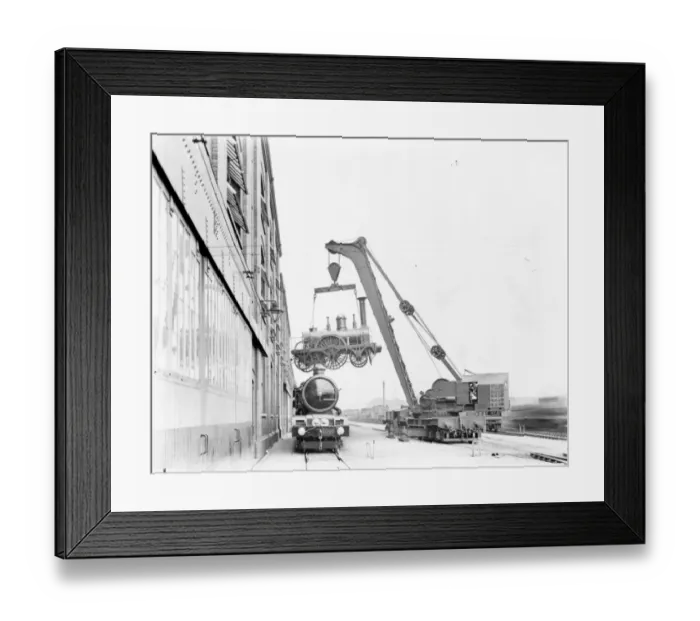 Framed Print : No 6000 King George V and North Star outside Swindon Works, June 1927 Framed Print : No 6000 King George V and North Star outside Swindon Works, June 1927