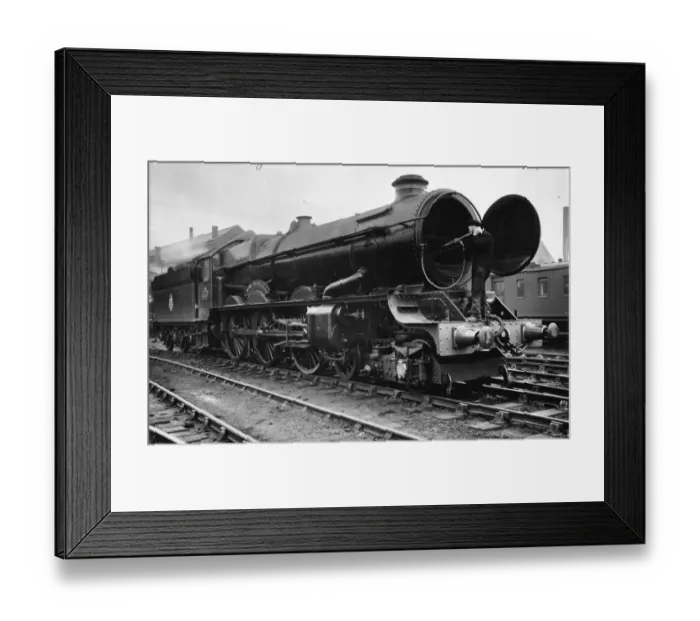 Framed Print : No 6010 King Charles I at Swindon Engine Shed, 1951