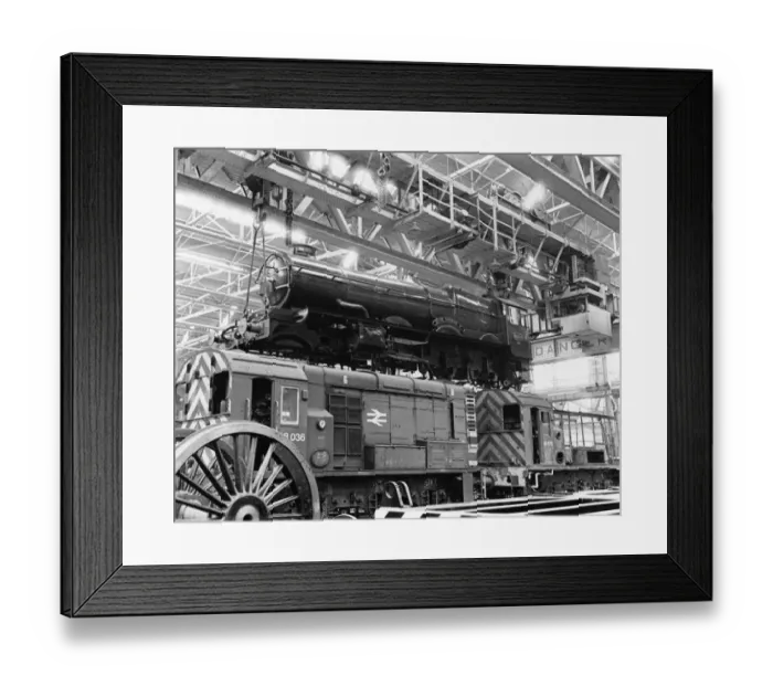 Framed Print : No 6000 King George V at Swindon Works