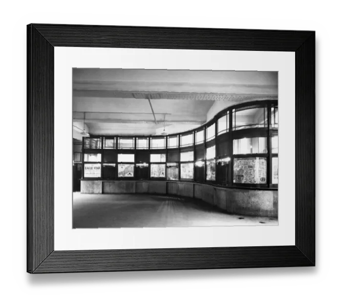 Framed Print : Paddington Station No. 2 Booking Hall, 1936 Framed Print : Paddington Station No. 2 Booking Hall, 1936