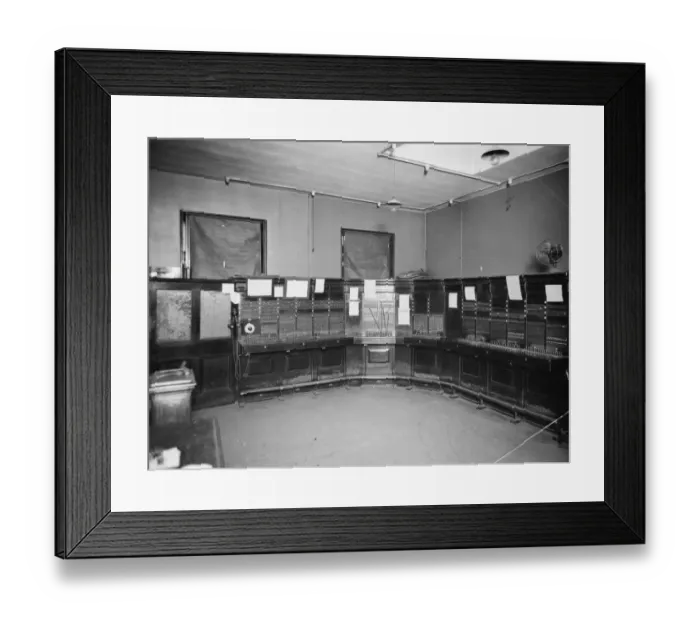 Framed Print : Paddington Telephone Exchange, c. 1910