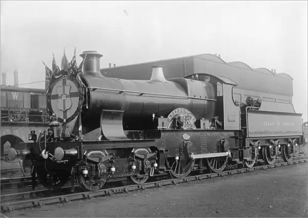 No 4120 Stephanotis decorated as the Royal Train