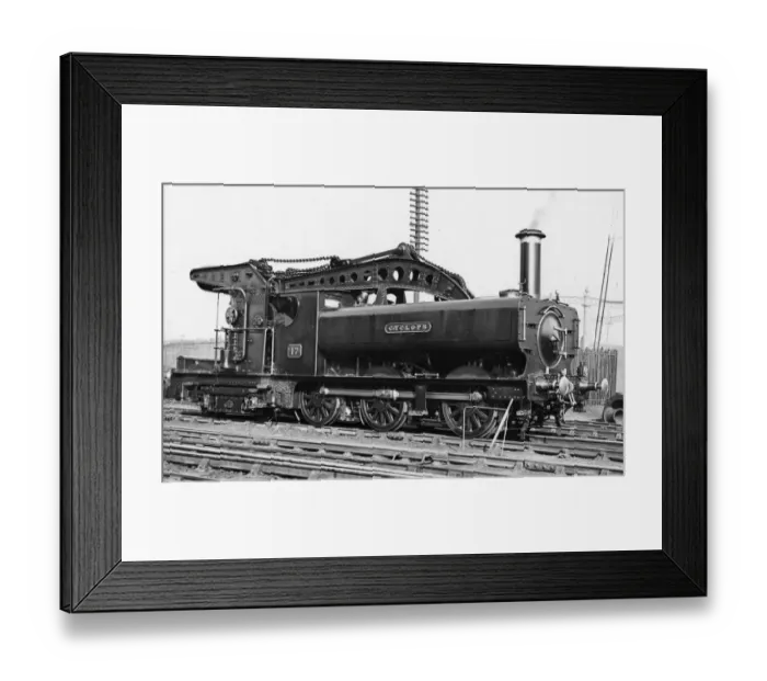 Framed Print : 0-6-4 crane tank locomotive, No 17, Cyclops