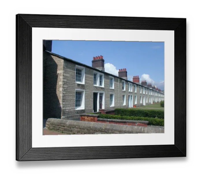 Framed Print : Faringdon Road cottages - present day Framed Print : Faringdon Road cottages - present day