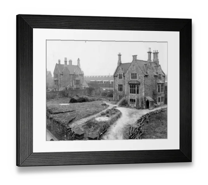 Framed Print : Managers Houses (l-r, Marlow House and Station House) c1910 Framed Print : Managers Houses (l-r, Marlow House and Station House) c1910